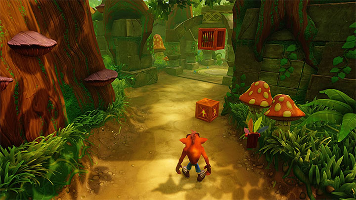 Follow the path ahead and destroy encountered chests - Crash Bandicoot N. Sane Trilogy: Prologue - Crash Bandicoot N. Sane Trilogy: Crash Bandicoot 2 - Jungle Warp Room - Crash Bandicoot N. Sane Trilogy Game Guide