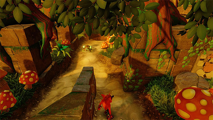 Return to the aforementioned junction and choose the second path - Crash Bandicoot N. Sane Trilogy: The Pits - Crash Bandicoot N. Sane Trilogy: Crash Bandicoot 2 - Jungle Warp Room - Crash Bandicoot N. Sane Trilogy Game Guide