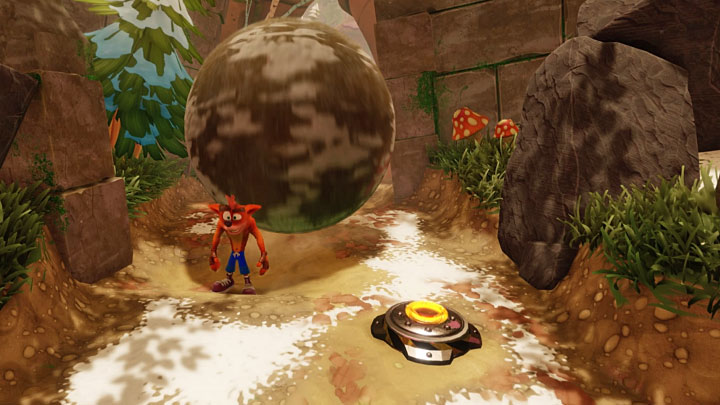 The escape sequence begins shortly after emerging from the portal - Crash Bandicoot N. Sane Trilogy: Crash Dash - Crash Bandicoot N. Sane Trilogy: Crash Bandicoot 2 - Jungle Warp Room - Crash Bandicoot N. Sane Trilogy Game Guide