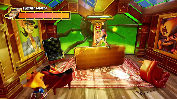 Dont leave your cover - Crash Bandicoot N. Sane Trilogy: Pinstripe Potoroo Boss Fights - Crash Bandicoot N. Sane Trilogy: Crash Bandicoot boss fights - Crash Bandicoot N. Sane Trilogy Game Guide