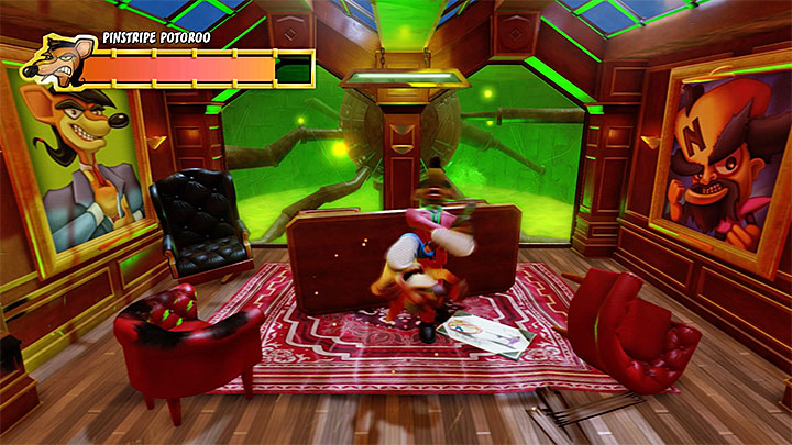 Dont move from behind the cover until the time is right - Crash Bandicoot N. Sane Trilogy: Pinstripe Potoroo Boss Fights - Crash Bandicoot N. Sane Trilogy: Crash Bandicoot boss fights - Crash Bandicoot N. Sane Trilogy Game Guide