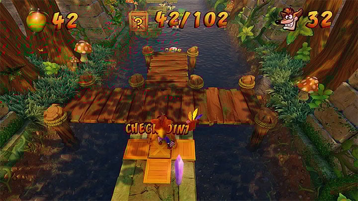 After you return to the main river, head on - Crash Bandicoot N. Sane Trilogy: Air Crash - Crash Bandicoot N. Sane Trilogy: Crash Bandicoot 2 - Ice Warp Room - Crash Bandicoot N. Sane Trilogy Game Guide