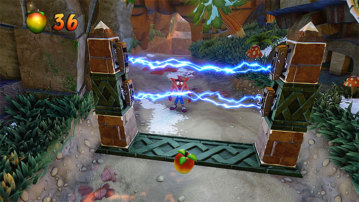 The first escape from the stone will start right after you leave the starting tunnel - Crash Bandicoot N. Sane Trilogy: Crash Crush - Crash Bandicoot N. Sane Trilogy: Crash Bandicoot 2 - Ice Warp Room - Crash Bandicoot N. Sane Trilogy Game Guide