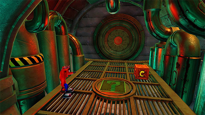 After you have obtained the green gem, return along the same path, up to the fork (again, watch out for the discharges and nitroglycerine crates - Crash Bandicoot N. Sane Trilogy: The Eel Deal - Crash Bandicoot N. Sane Trilogy: Crash Bandicoot 2 - Ice Warp Room - Crash Bandicoot N. Sane Trilogy Game Guide