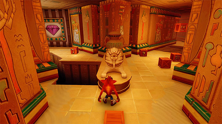 You will approach the fork shown in the above screenshot - Crash Bandicoot N. Sane Trilogy: Tomb Time - Crash Bandicoot N. Sane Trilogy: Crash Bandicoot 3 - Arabic location - Crash Bandicoot N. Sane Trilogy Game Guide