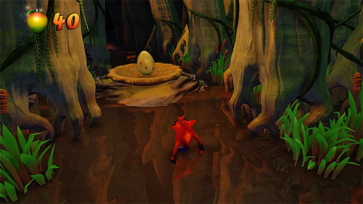 The main path, available during your first playthrough of this level, leads further into swamps - Crash Bandicoot N. Sane Trilogy: Dino Might! - Crash Bandicoot N. Sane Trilogy: Crash Bandicoot 3 - Oriental location - Crash Bandicoot N. Sane Trilogy Game Guide