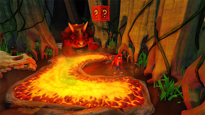 When you return on the main path you must jump down to the lower level and unlock new checkpoint - Crash Bandicoot N. Sane Trilogy: Dino Might! - Crash Bandicoot N. Sane Trilogy: Crash Bandicoot 3 - Oriental location - Crash Bandicoot N. Sane Trilogy Game Guide