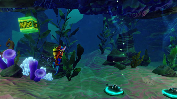 Dont swim too far to the right because there is another turbine near the first avoided one - Crash Bandicoot N. Sane Trilogy: Deep Trouble - Crash Bandicoot N. Sane Trilogy: Crash Bandicoot 3 - Oriental location - Crash Bandicoot N. Sane Trilogy Game Guide