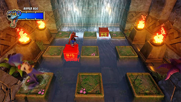 Jump onto the red chest to initiate a countdown - Crash Bandicoot N. Sane Trilogy: Ripper Ruined - Crash Bandicoot N. Sane Trilogy: Crash Bandicoot - Crash Bandicoot N. Sane Trilogy Game Guide