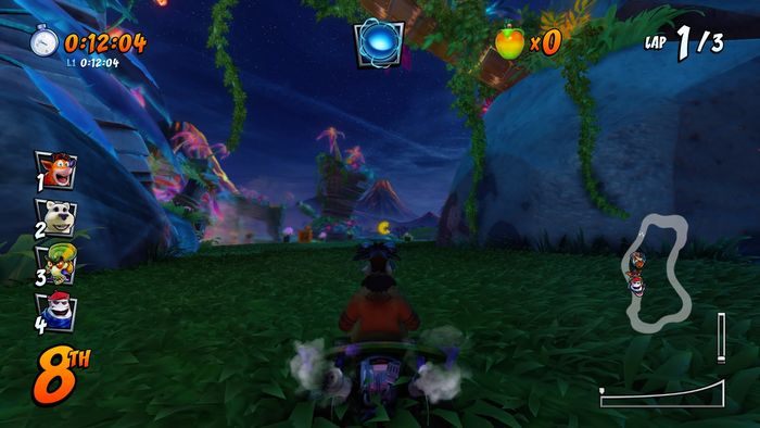 The letter T is located behind the ramp at this point (check image) - CTR Mode - Crash Nitro Cart in Crash Team Racing Nitro-Fueled - Game modes - Crash Team Racing Nitro-Fueled Guide