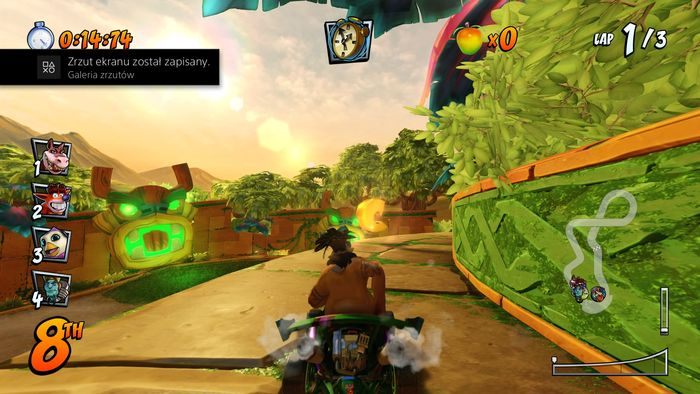 The letter T is in the second shortcut - CTR Mode - Crash Nitro Cart in Crash Team Racing Nitro-Fueled - Game modes - Crash Team Racing Nitro-Fueled Guide