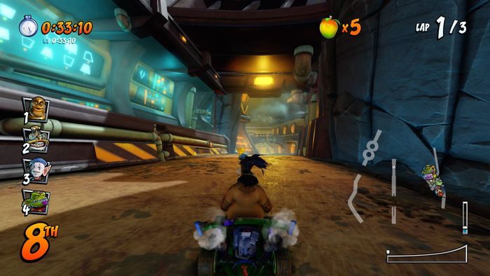 Catch the last letter in flight in the place shown in the picture - CTR Mode - Crash Nitro Cart in Crash Team Racing Nitro-Fueled - Game modes - Crash Team Racing Nitro-Fueled Guide