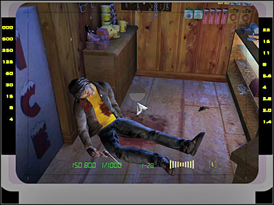 Click on the revolver which is located near the right hand of the victim - Case 5 - Crime Scene - part 1 - Case 5 - The Peacemaker - Crime Scene Investigation: Hard Evidence - Game Guide and Walkthrough