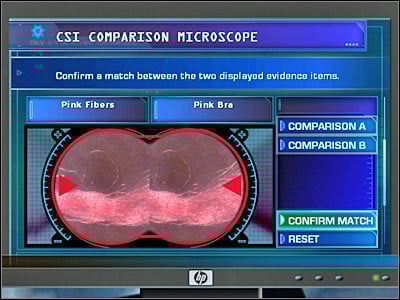 Before you'll proceed with the interrogation, you must ask Brass for a few favors - Case 5 - part 4 - Case 5 - The Peacemaker - Crime Scene Investigation: Hard Evidence - Game Guide and Walkthrough