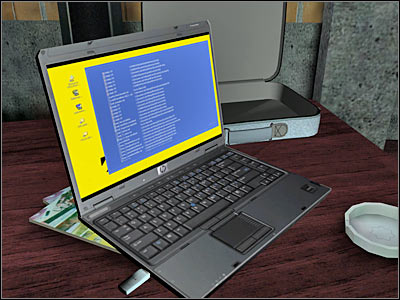 Head on to the CSI computer right away, because you won't need to use any other lab devices - Case 5 - part 4 - Case 5 - The Peacemaker - Crime Scene Investigation: Hard Evidence - Game Guide and Walkthrough