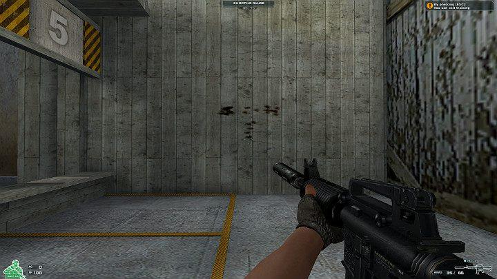 While learning the flight path of bullets, you can use the shooting range, available in the shop - Aiming in CrossFire | Gameplay - Gameplay - CrossFire Game Guide