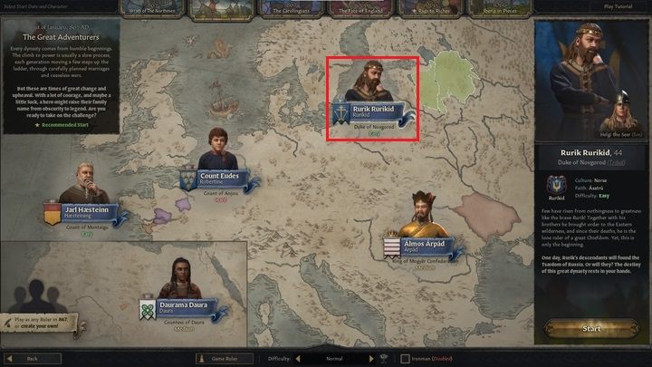 On the other hand, you can choose a fully independent ruler whose domain lies somewhere on the outskirts of the civilized world - Crusader Kings 3: Ruler selection - Basics - Crusader Kings 3 Guide