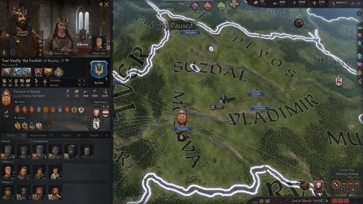 Upon clicking on your ruler's model, you will see the character window on the left side of the screen - Crusader Kings 3: Interface Guide - Basics - Crusader Kings 3 Guide