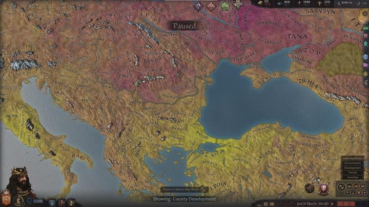 Development mode - Crusader Kings 3: Map modes - Basics - Crusader Kings 3 Guide