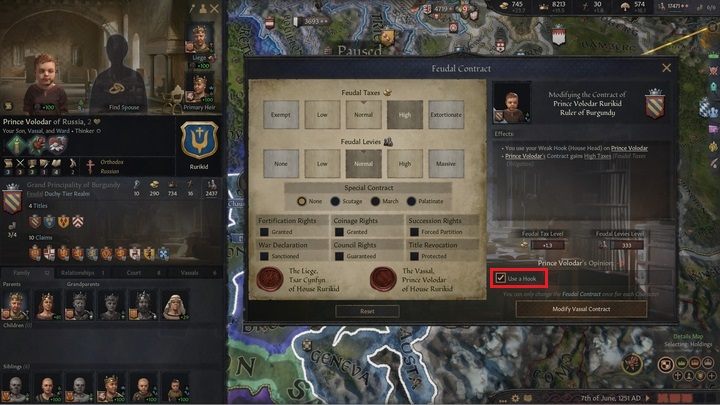 It is easy to guess that reckless tax increases will quickly ruin your vassals' opinion of you - Crusader Kings 3: Vassals - Kingdom management - Crusader Kings 3 Guide