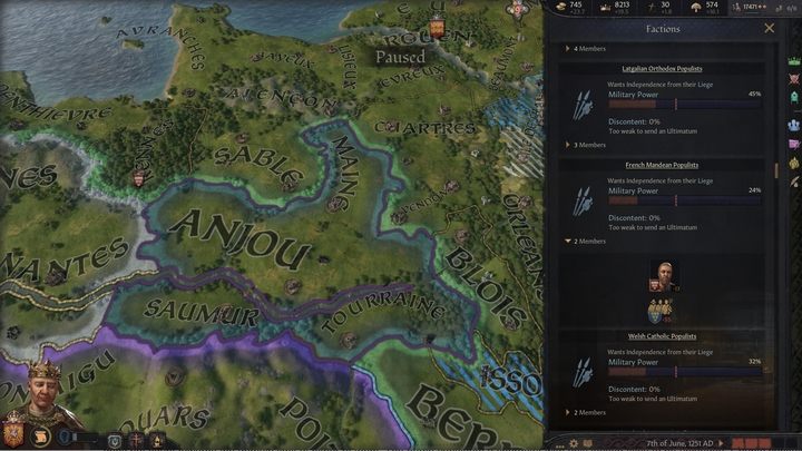 Your vassals may join the peasant factions, but the peasants are their main strength. Peasant rabble is represented by an icon of peasants with pitchforks. - Crusader Kings 3: Vassals - Kingdom management - Crusader Kings 3 Guide