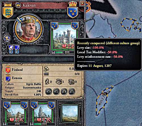 Game always informs you what the incomes are low. - Developing of lands and increasing incomes - Economy - Crusader Kings II - Game Guide and Walkthrough