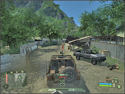 Now you should proceed to the town hall area (6 on the map), because thats where youll come across a new large group of enemy forces - Crysis: Mission 2, Recovery - part 5, walkthrough - Mission 2 - Recovery - Crysis Game Guide