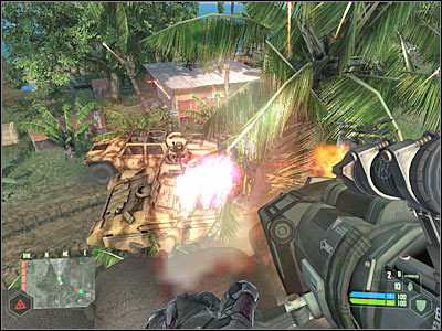 Go back to the ground floor of the school - Crysis: Mission 2, Recovery - part 6, walkthrough - Mission 2 - Recovery - Crysis Game Guide