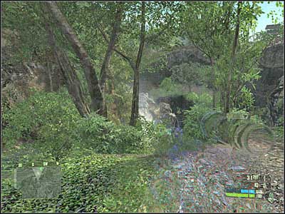 Now you must start swimming forward - Crysis: Mission 2, Relic - part 2, walkthrough - Mission 3 - Relic - Crysis Game Guide