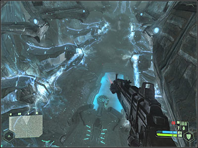 Your final objective here will be to find a large vortex - Mission 7 - part 4 | Mission 7 - Core - Mission 7 - Core - Crysis Game Guide
