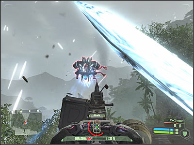 The humvee will have to go through several tight bends very soon and thats where the final phase of this battle will take place - Mission 9 - part 2 | Mission 9 - Exodus - Mission 9 - Exodus - Crysis Game Guide