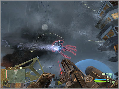 Make sure youre constantly moving, so you will avoid being hit by the alien creatures - FINAL MISSION - part 3 | FINAL MISSION - Reckoning - FINAL MISSION - Reckoning - Crysis Game Guide