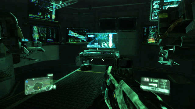 Go now to the left side of the room with the cores, where there is your current objective - Reach Liberty Dome - Post Human! - Crysis 3 - Game Guide and Walkthrough