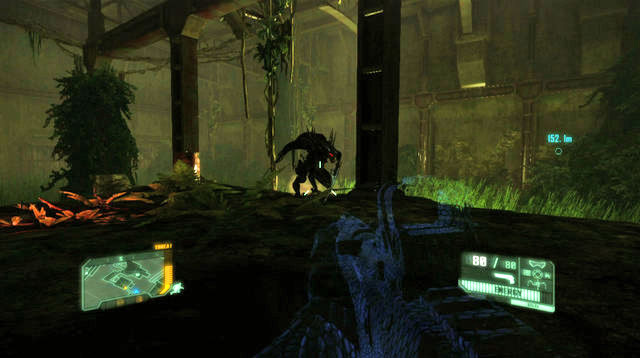 After you've taken another door, and seen another cutscene,, jump down - Reach the Northern Rail Station - Welcome to the Jungle - Crysis 3 - Game Guide and Walkthrough