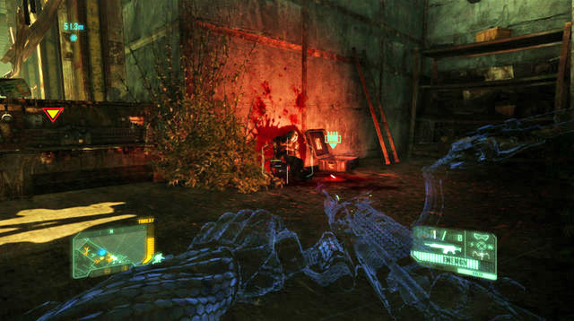 Once you clear the area, jump down to the ground and keep to the right side of the room - Reach the Northern Rail Station - Welcome to the Jungle - Crysis 3 - Game Guide and Walkthrough