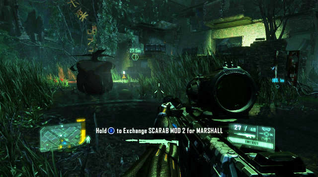 As you walk forward, you will encounter another big group of enemies - Reach the park - Safeties Off - Crysis 3 - Game Guide and Walkthrough