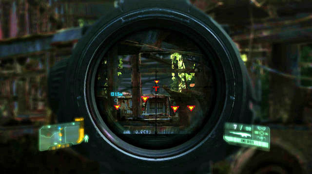 After you jump down, drive onto the destroyed bridge and continue on your path until you see a bus blocking further passage - Meet up with Claire - Red Star Rising - Crysis 3 - Game Guide and Walkthrough