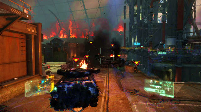 After you exit the pipe, enter the cloak mode - Locate the command center entrance - Red Star Rising - Crysis 3 - Game Guide and Walkthrough