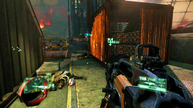 Right after you exit the tunnel that you have taken to get here, climb down the stairs to the left - Locate the command center entrance - Red Star Rising - Crysis 3 - Game Guide and Walkthrough