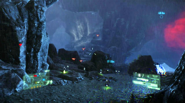 On the elevation ahead, there is a sniper, which you need to take down in the cloak mode, with the suppressed DSG-1 - Gain access to the remaining two Ceph Mindcarriers - Gods and Monsters - Crysis 3 - Game Guide and Walkthrough