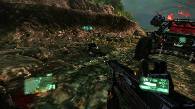 When Psycho talks to you for the first time in this mission, start climbing down the cliff - Red Star Rising - CELL intel data and posters - Crysis 3 - Game Guide and Walkthrough