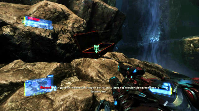 Once you enter the first Ceph Mindcarrier, an enemy-spawning passage will open up - Gods and Monsters - CELL intel data and posters - Crysis 3 - Game Guide and Walkthrough