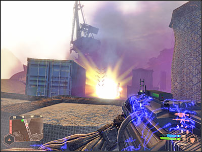 In order to successfully finish the mission you must perform one more action and that is to get on board of the submarine - Getting on board of a Korean submarine - Mission 2: Shore Leave - Crysis Warhead - Game Guide and Walkthrough