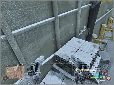 You should notice an ammo stash in front of you - Taking the hovercraft - Mission 3: Adapt or Perish - Crysis Warhead - Game Guide and Walkthrough