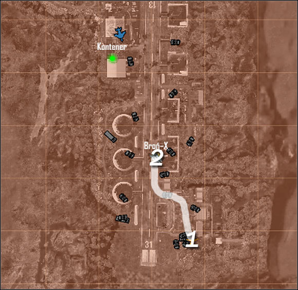 Map legend - Acquiring the experimental weaponry - Mission 7: All the Fury - Crysis Warhead - Game Guide and Walkthrough