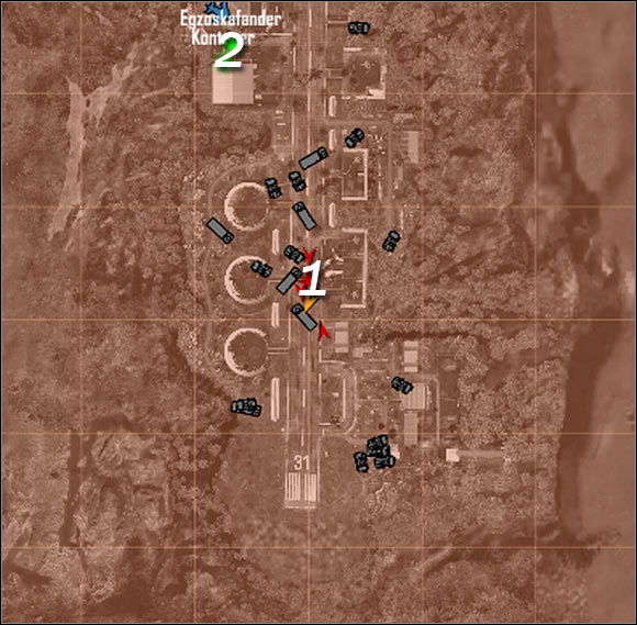 Map legend - Destroying the exosuit - Mission 7: All the Fury - Crysis Warhead - Game Guide and Walkthrough