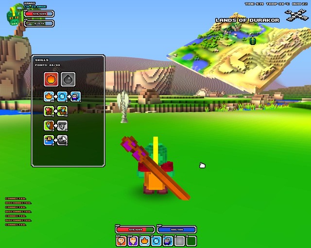 The Fire Mage skill tree - Class Specific skills | Cube World - Gameplay Basics - Cube World Game Guide