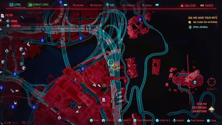 Location: northern part of Westbrook, Japantown - Cyberpunk 2077: SOS: Merc Needed, Westbrook - gigs, walkthrough, map - Cyberpunk 2077: Westbrook - Cyberpunk 2077 Guide