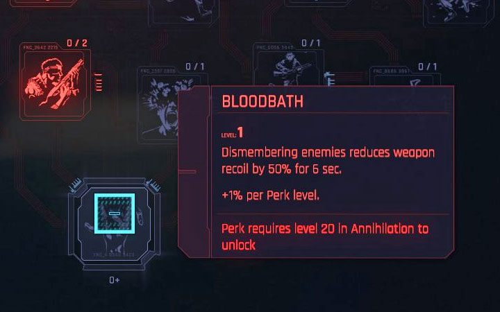 After you advance to the maximum level 20, you will gain access to a special perk - Cyberpunk 2077: What activities develop Vs skills? - Cyberpunk 2077: V - main character - Cyberpunk 2077 Guide