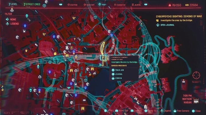 Matt Liaw is on an unfinished part of the road, in the northern part ofWatson, in the Kubaki district - Cyberpunk 2077: Demons of War - cyberpsycho sighting walkthrough - Cyberpunk 2077: Cyberpsycho Sighting - mini-bosses - Cyberpunk 2077 Guide
